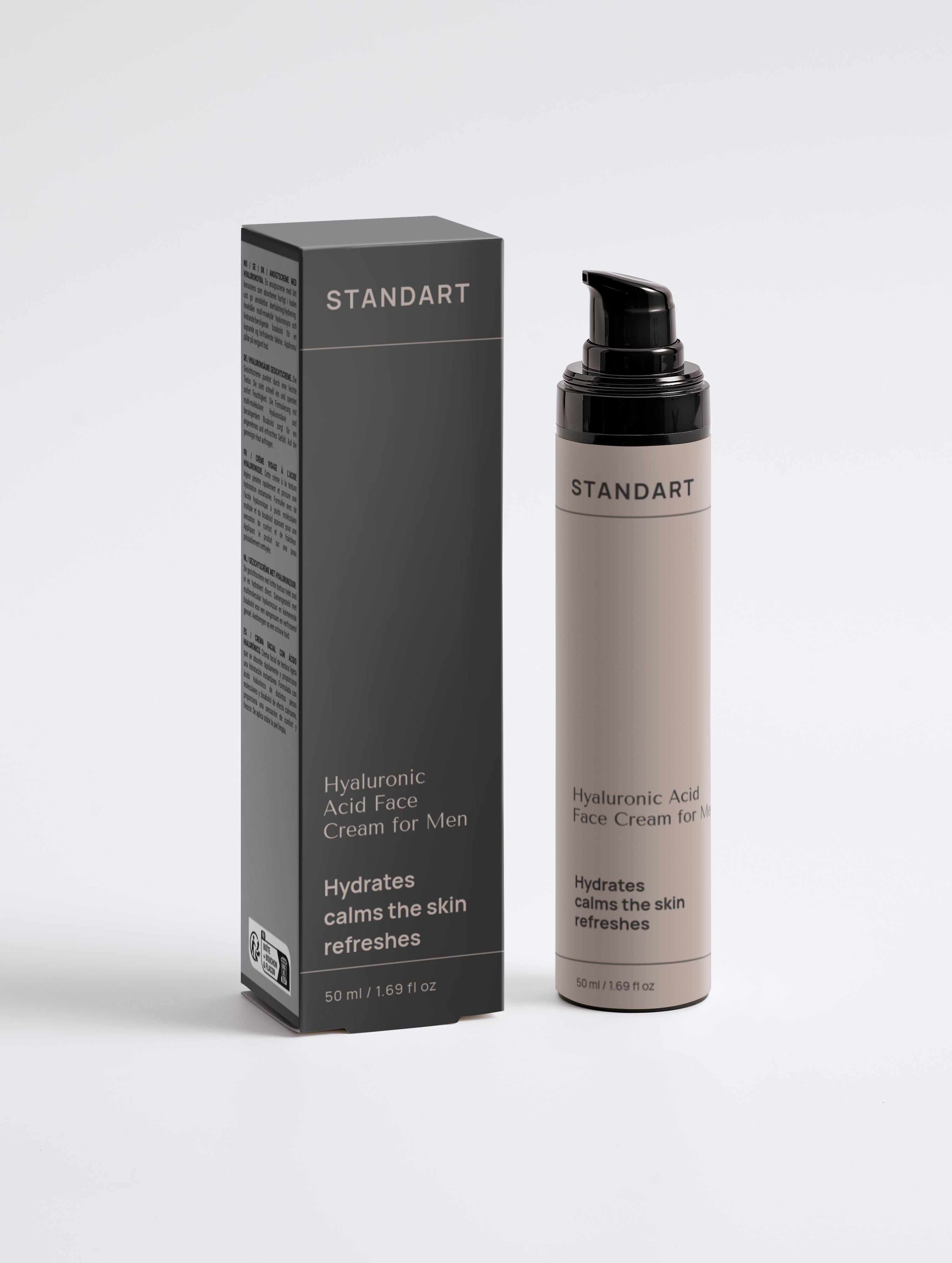 Veido kremas su hialurono rūgštimi vyrams